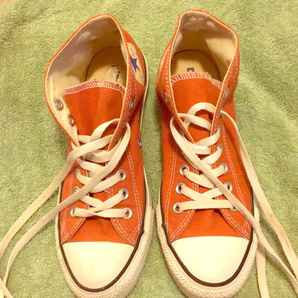 Converse UT Orange unisex high tops size 7/9